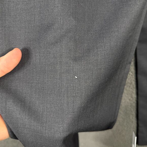 Zanella Pants Mens 35x31 Gray Devon Classic Fit Dress Trousers Wool Formal - Picture 7 of 13